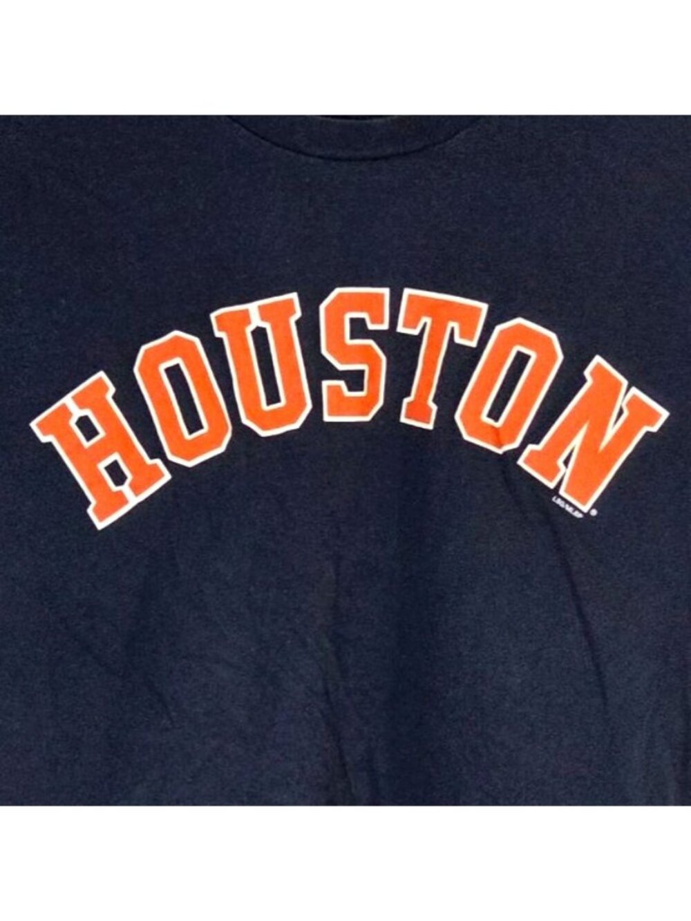 Houston Astros MLB T-Shirt Mens Sz S Cotton Navy Short Sleeve